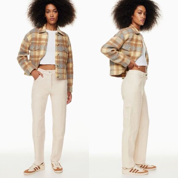 Wilfred free Brennan pants cargo utility in cream women’s size 00 - Picture 1 of 9